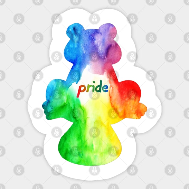 Pride Beaver Sticker by NatLeBrunDesigns